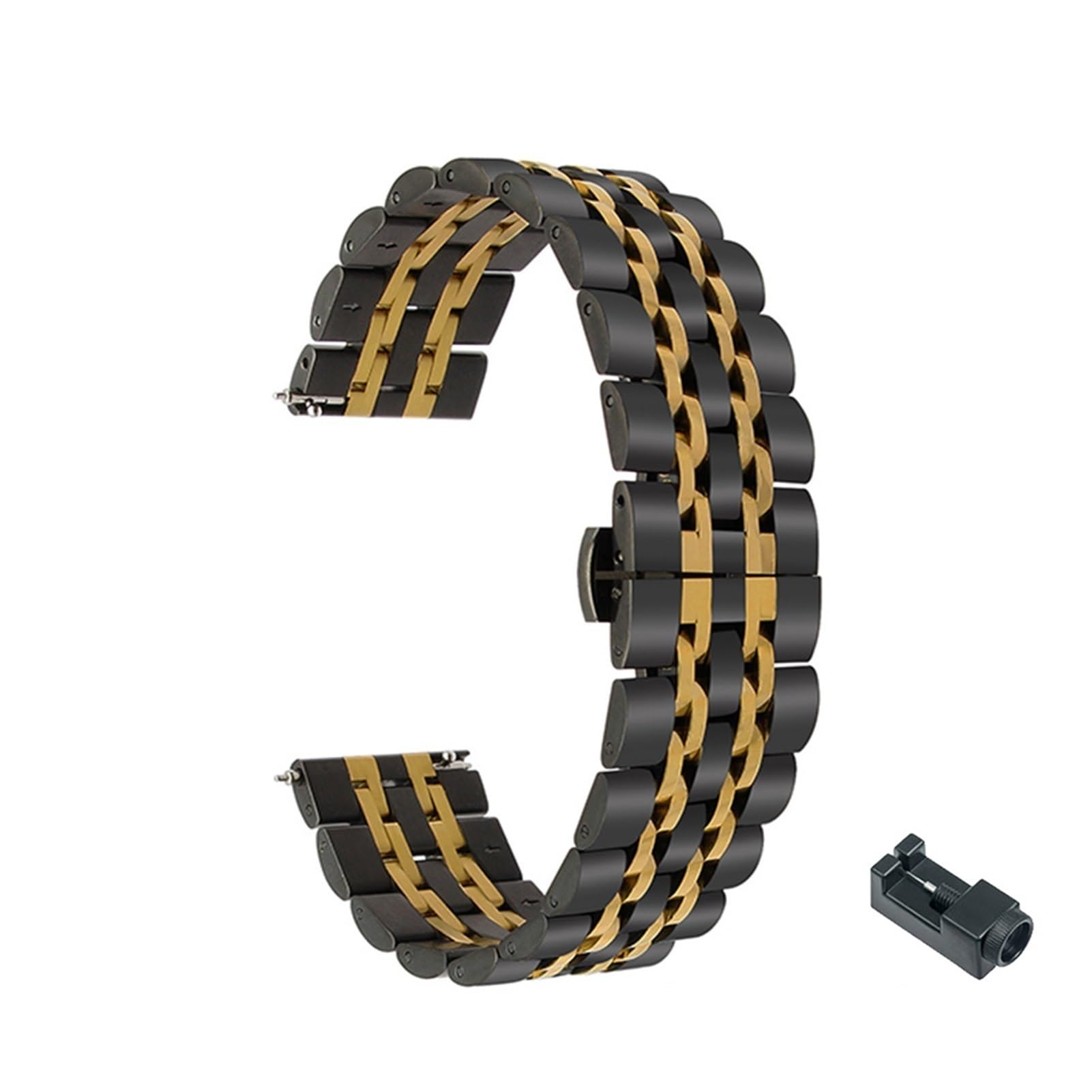 YGUKOJ Metalowy pasek na nadgarstek kompatybilny z Galaxy Watch 3 45 mm 41 mm pasek bransoletka kompatybilna z Galaxy Watch 3 pasek do zegarka ze stali nierdzewnej