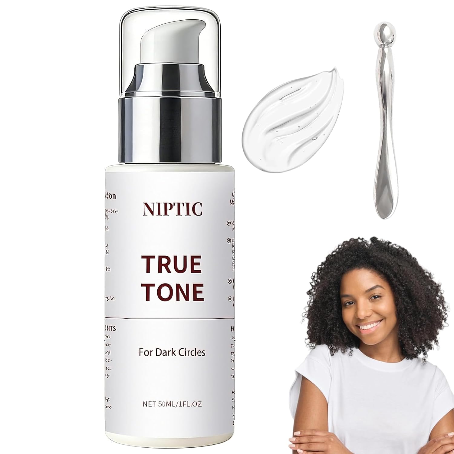 Dark Circle, Niptic True Tone Eye Cream, Under Eyes Serum for Dark Circles, Eye Repair Cream, Reducing Darks Circle and Puffiness, Repair the Eyes Skin, Reduce Wrinkles (1 PCS)
