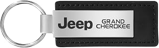 Au-Tomotive Gold, INC. Jeep Grand Cherokee Large Black Leather Key Chain