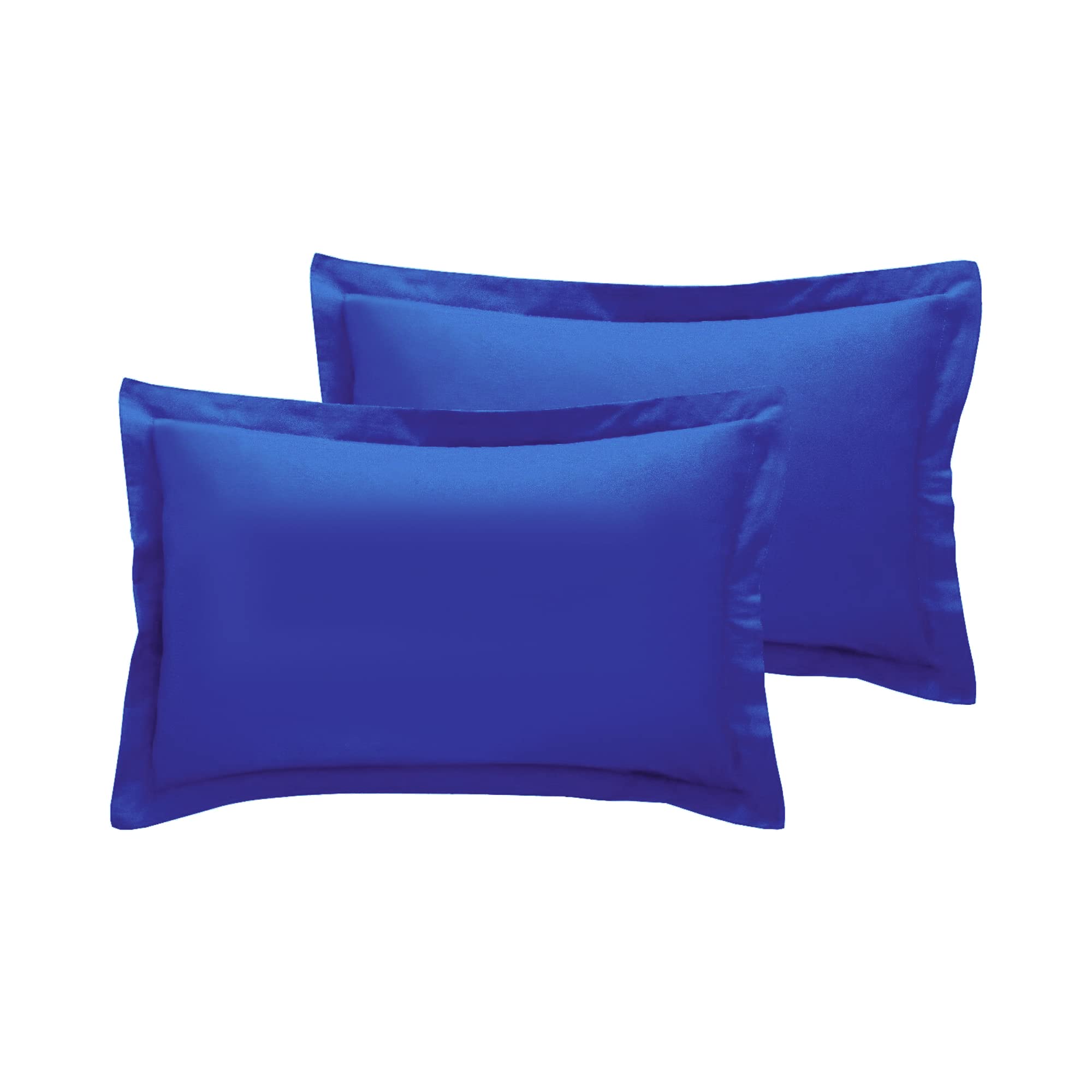 Comfort Collections New 200TC Thread Count 100% Egyptian Cotton Pillow Case Pair Housewife 50cm x 75cm Approx Royal Blue