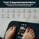 Wyze Scale Ultra, Smart Scale with 4.3" Color Display, Digital Bathroom Scale for Body Weight BMI Muscle Mass Composition, Wi-Fi & Bluetooth Body Fat Scale with Heart Rate- Black gallery image