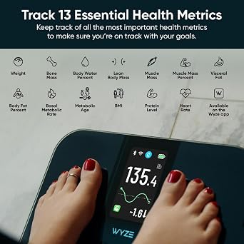Wyze Scale Ultra, Smart Scale with 4.3