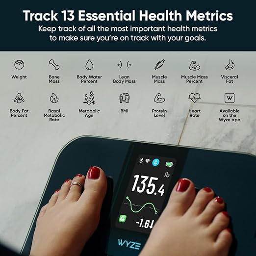 Wyze Scale Ultra Báscula Inteligente Pantalla Color 4.3" Wi-Fi Bluetooth miniatura 4