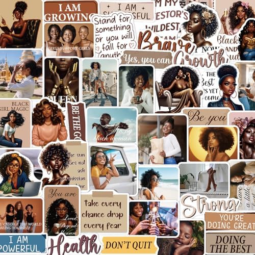 Amazon.com: Aposwow Black Women Stickers for Women - 100 Pcs ...