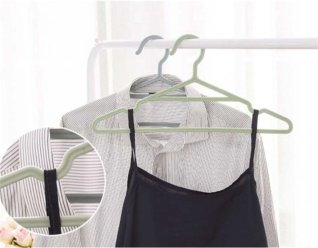 5pcs/Lot Portable Clothes Hangers Non-Slip Hook for Suit Closet Garment Outdoor Drying Rack Clothing Hanger (Color : Beige, Size : Mcode) (Blue Mcode)