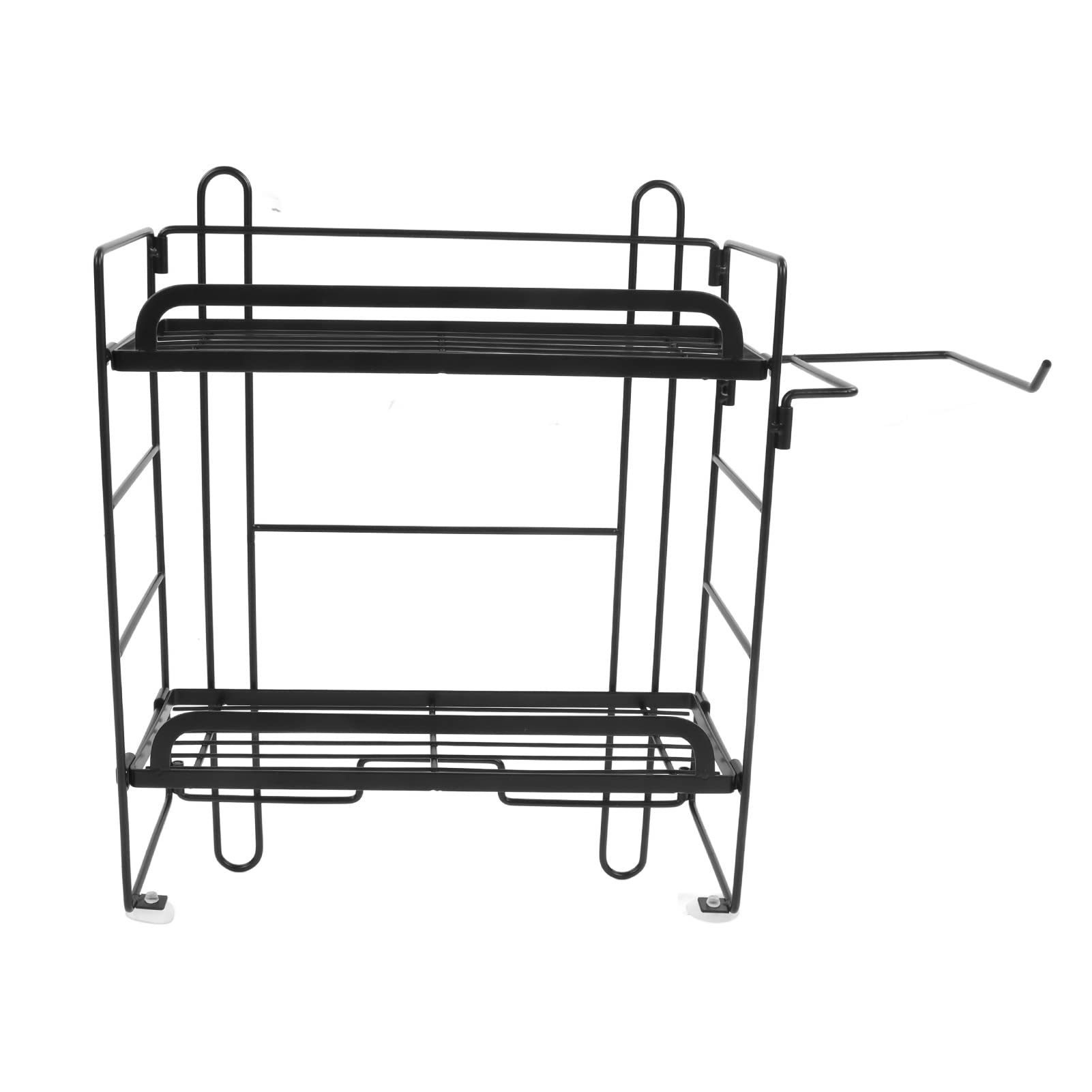 Étagère rangement toilettes sans trou support pliable fer robuste pour désencombrer WC