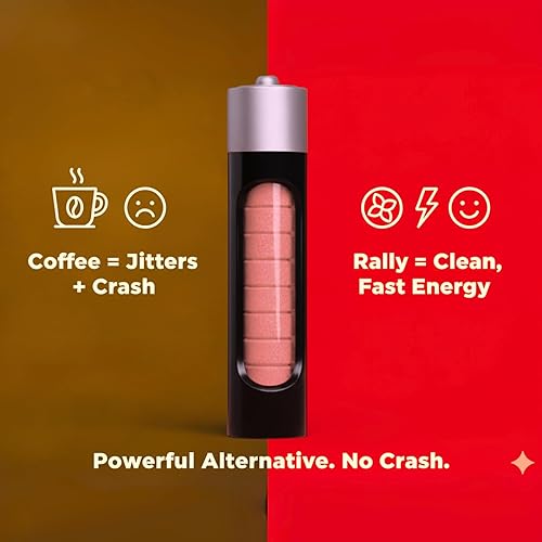 Miniatura 4 de Mentas de cafeína de Rally, 60 miligramos de cafeína, energía instantánea, mentas con cafeína de aliento fresco, 0 azúcar, sabor a canela