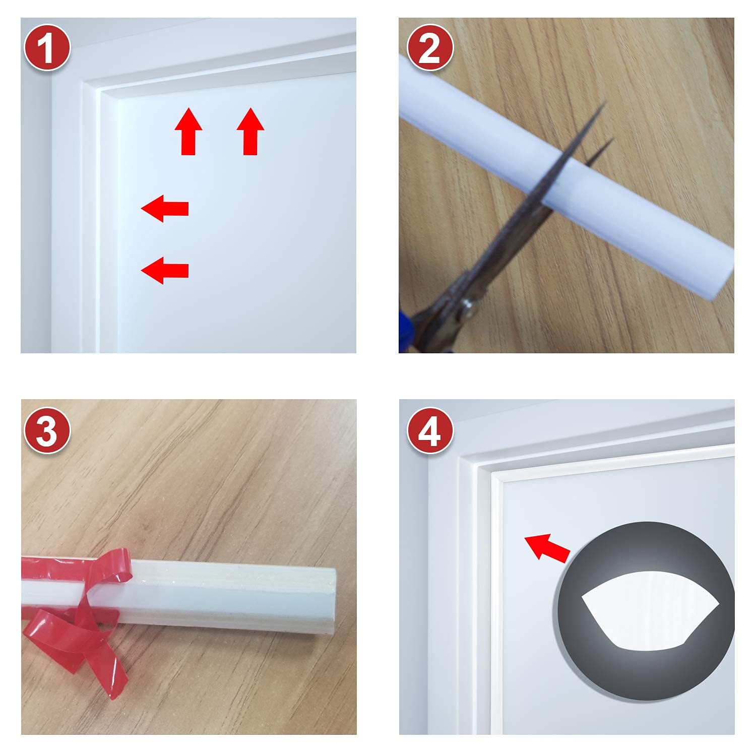 Self Adhesive Quarter Round Molding Trim 16 Feet Peel and Stick Crown