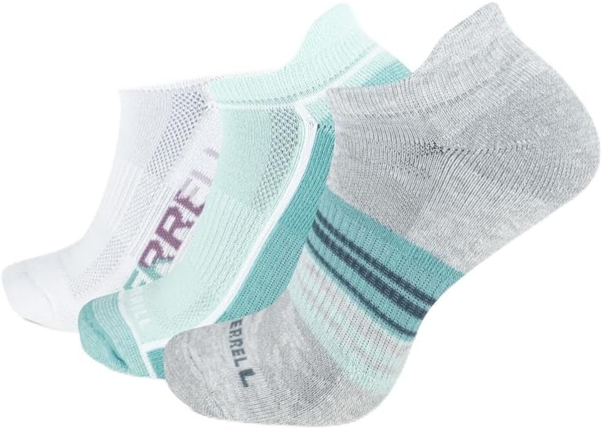 Merrell Recycled Everyday Crew Socks 1 Pair, Grey Assort, Men's 9-12 / Women's 10-13