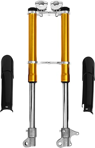 VICASKY Horquillas para bicicleta Pit Bike Mini Bike Front Suspensión Delantera Motocicleta Shock Gold Stock para piezas de repuesto de motocross