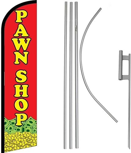 Kit de bandera roja sin viento y mástil de bandera de 16 pies de alta calidad