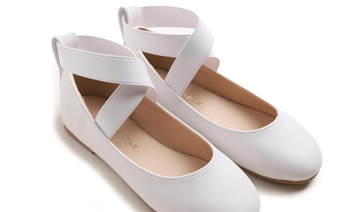 Feversole Elastic Belt Bailarinas Niña de Vestir - Zapatos Cómodos para Ceremonias - Ballet Flats