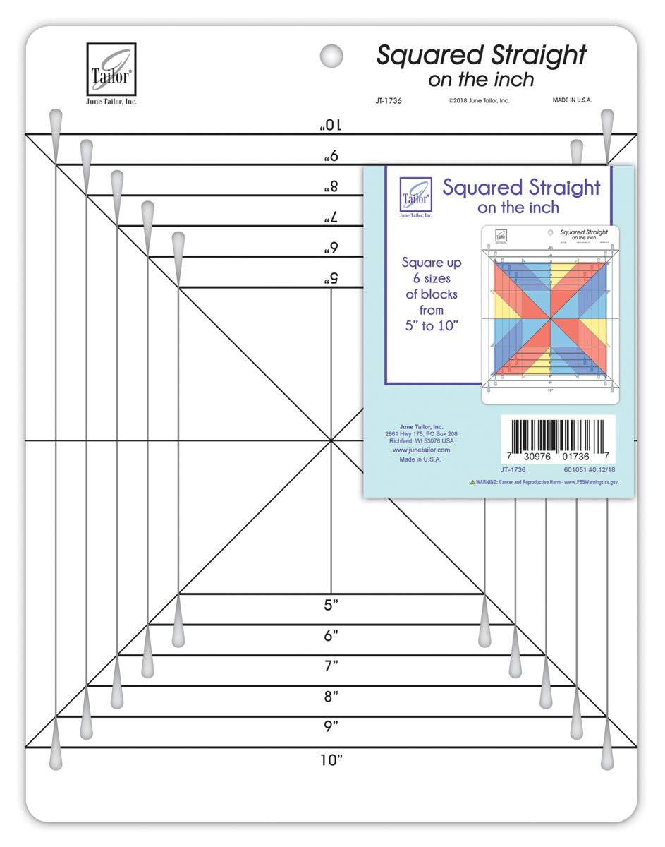 June TailorJune Tailor Squared Straight on the inch Ruler
