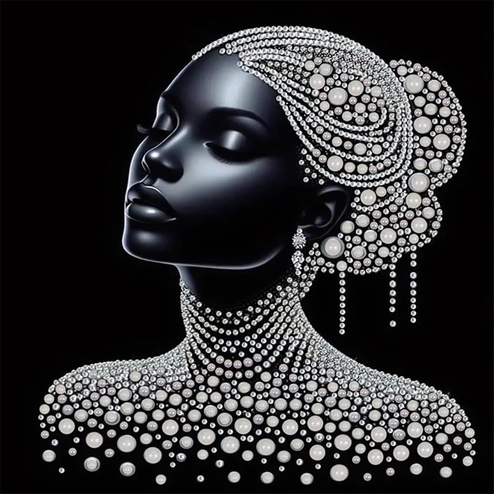 Diamond Art Painting Kits for Adults,5D Special Shape Diamond Painting Kits, Crystal Rhinestones Diamond and Crafts Adults for Home Decor(Lady) 11.81x15.75inch