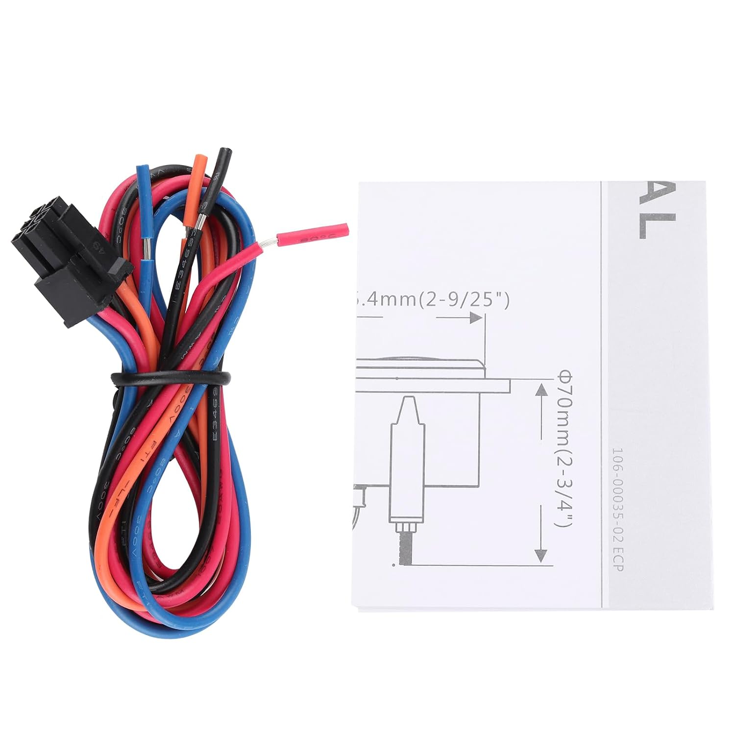 Connecting cable harness for the tachometer