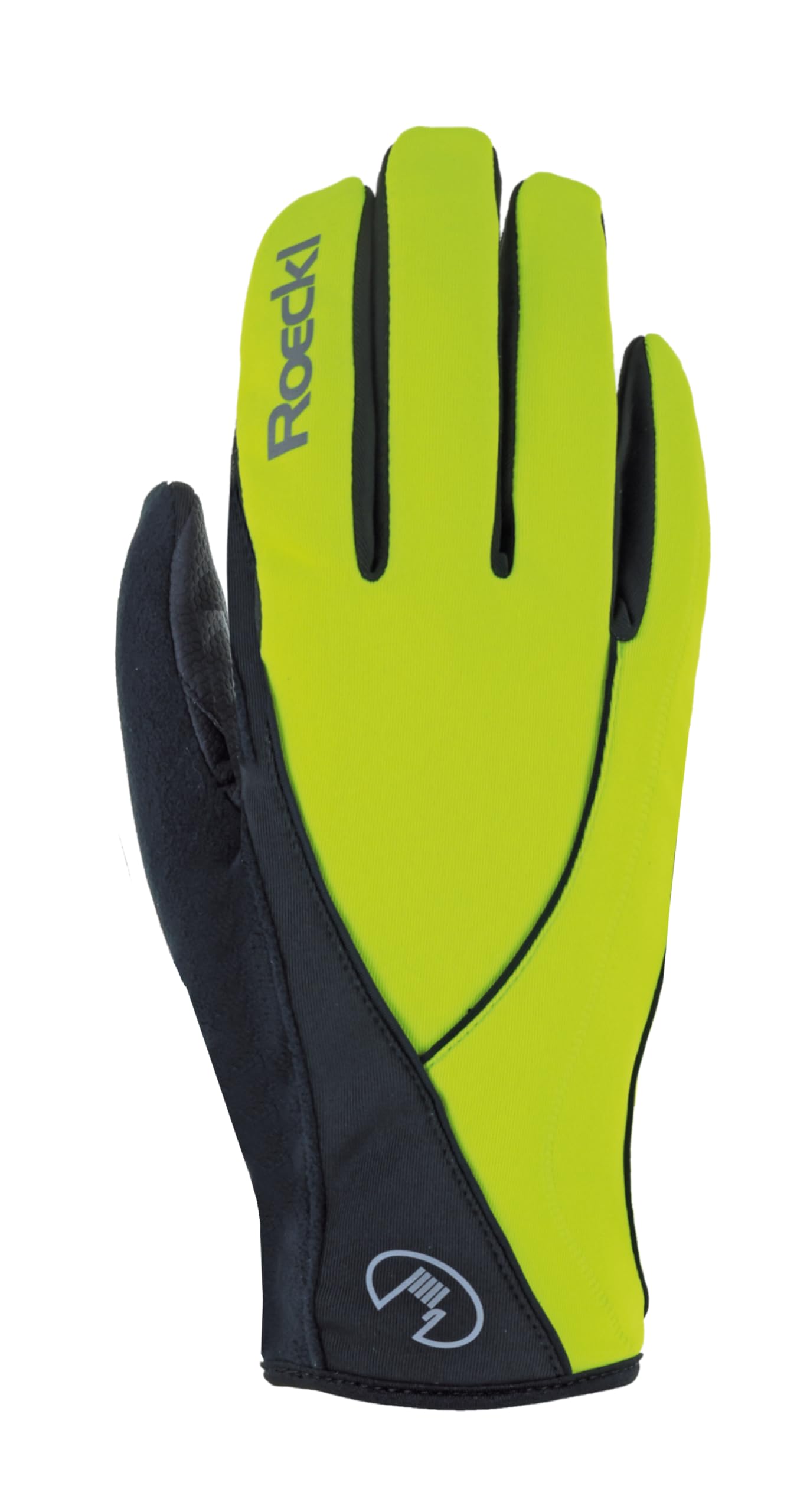Roeckl Sports Nordic Handschuh LAIKKO, Performance Unisex Fingerhandschuh, Neongelb, Größe 6.5-11