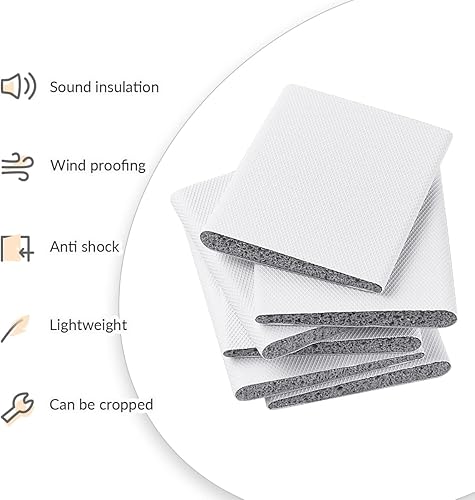 Miniatura 4 de 30 sellos de esquina de puerta para exteriores, autoadhesivos, para marco de puerta, de espuma, para marco de puerta, tapón de corriente,