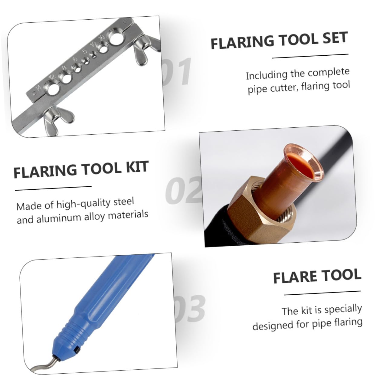 Expansor De Tuberías Herramienta Para Abocardar Líneas De Freno Kit De Herramientas De Abocardado Doble Expansora De Tubos Para Taller De Automoción