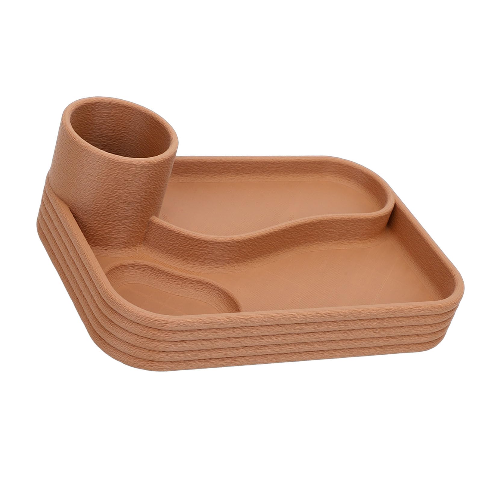 Portapenne da Scrivania, Organizer da Ufficio con Vassoio per Penne | Plastica Resistente Scomparti Trasparenti Design Compatto Ufficio Casa Studio Moderno Elegante Custodia Chiavi USB