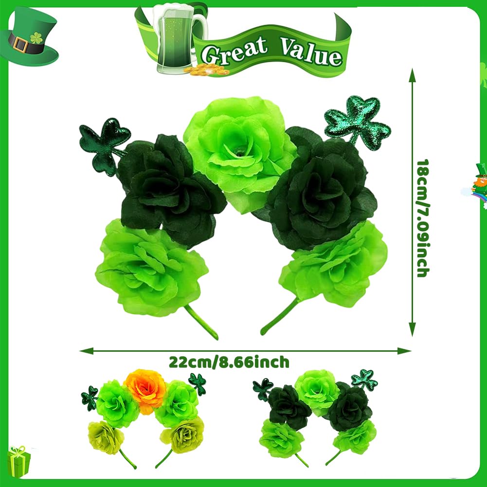 PyrrlicToy St Patricks Day Headband, 2pc St Patricks Day Accessories - Image 2