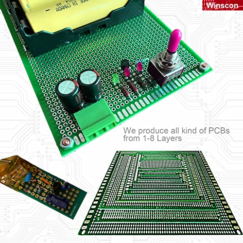 10Pcs Prototype Pcb Board, Double Sided Pcb Boards Prototype Kit 8X12 Universal Pcbs Design Diy Soldering Printed Circuit Board Protoboard For Electronic Project Compatible With Arduino (8X12 Pcb) #TOP5
