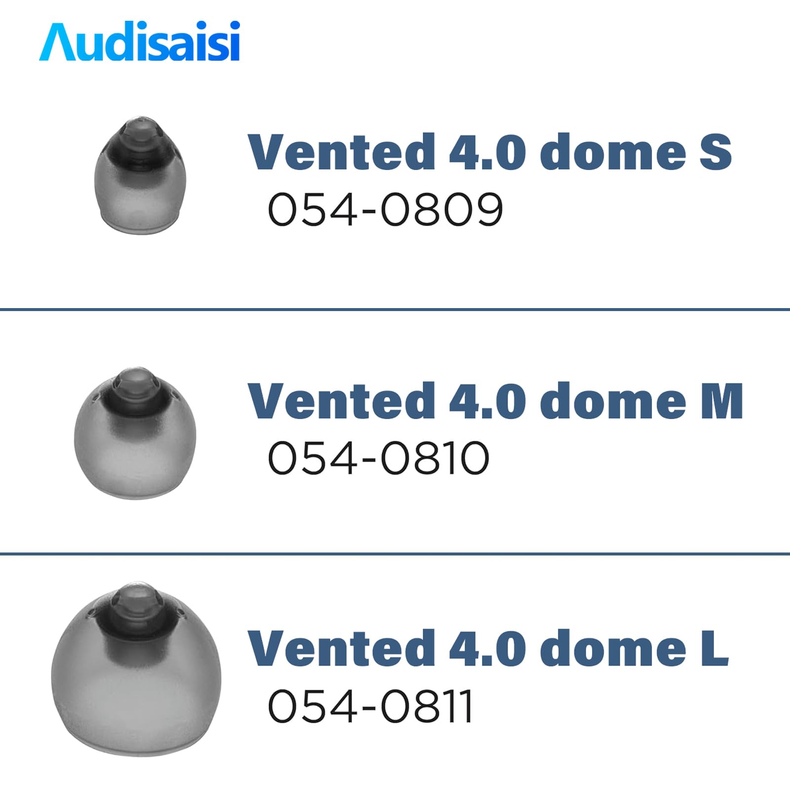 Phonak - Juego de 20 cúpulas ventiladas para audífonos 4.0, tamaño pequeño (0.27 pulgadas = 7.5 mm), accesorios para audífonos, domos para audífonos Phonak Audeo Marvel Paradise Lumity