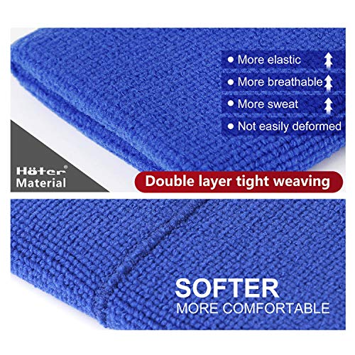 Hoter Sweatband Set Sports Headband Wristband Set Sweatbands Terry Cloth Wristband Athletic Exercise Basketball Wrist Sweatband And Headbands Moisture Wicking Sweat Absorbing Head Band #TOP3