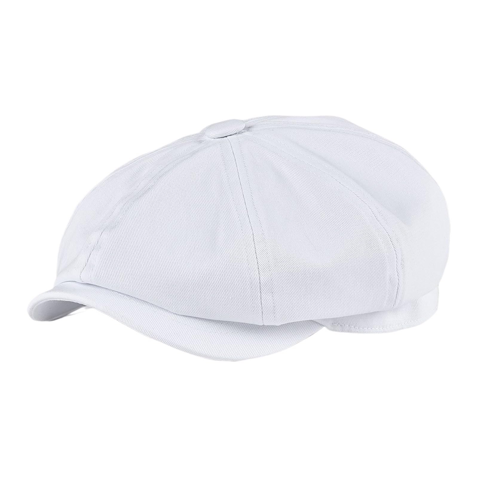 Gorra de Repartidor de Periódicos Gorra Newsboy de Sarga algodón for Hombre, Sombrero Ocho Paneles, Gorras Panadero for Mujer, Sombreros Grandes Retro, Boina Negra for