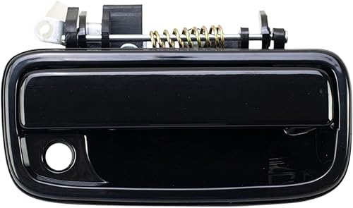 Miniatura 66 de TRQ Manija de la puerta exterior trasera izquierda del lado del conductor negra compatible con Honda Civic 2001-2005