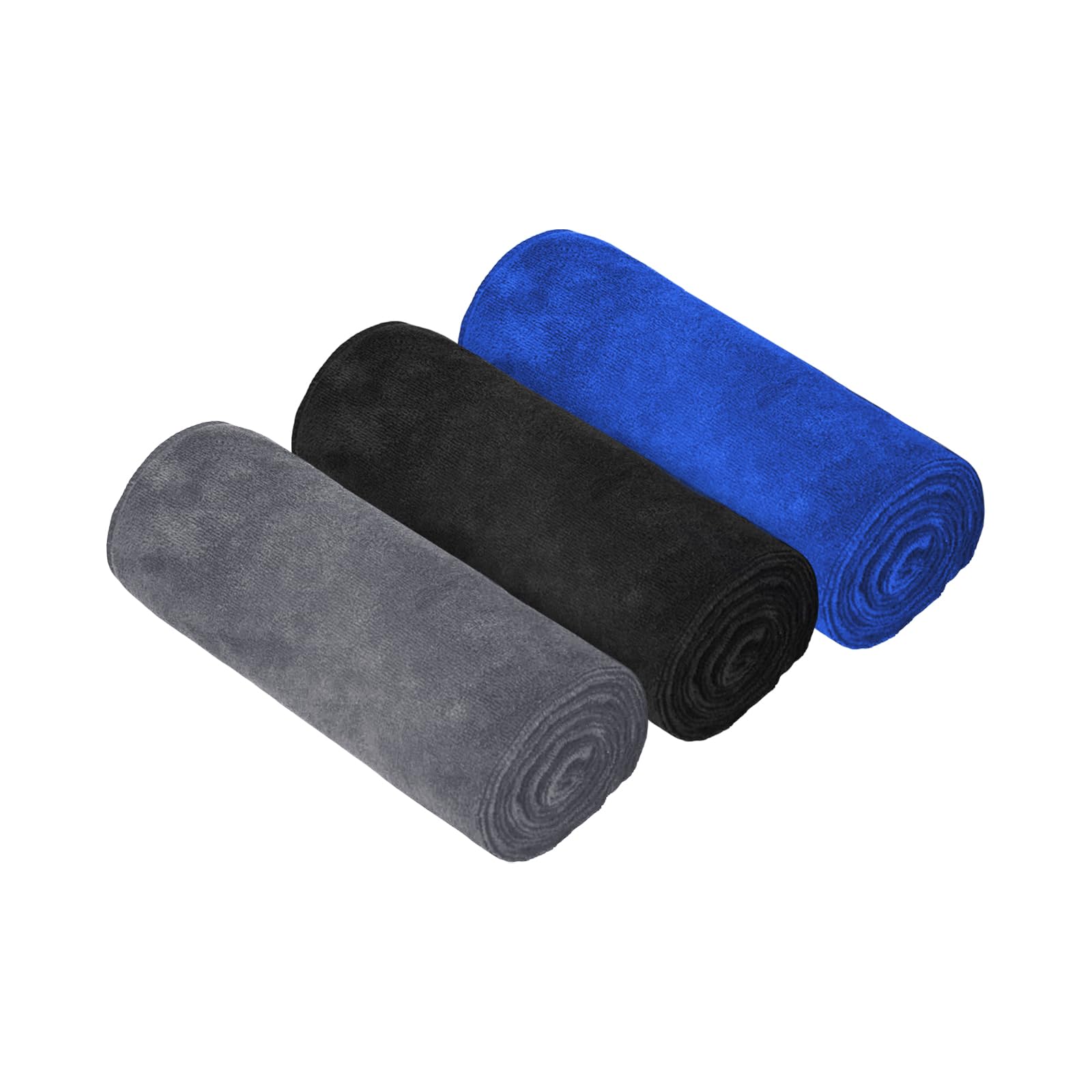 HAGOT 3 Pack Asciugamano Sportivo in Microfibra, Super Assorbente e Traspirante, Leggero, ad Asciugatura Rapida, per Yoga, Campeggio, Palestra, Fitness, 75 cm x 35 cm