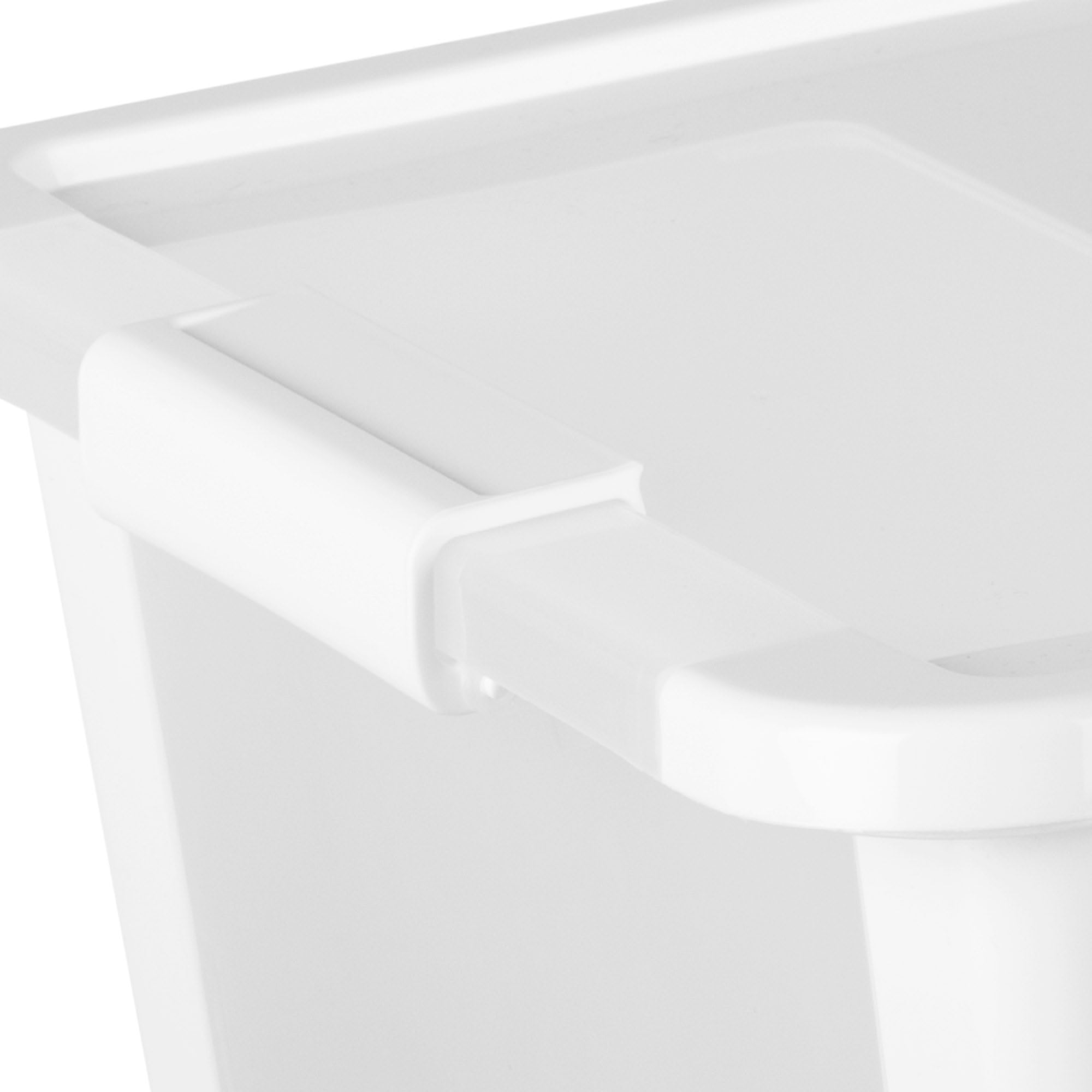 Curver Pack 7 Cajas Almacenaje con Tapa Bi-Box 11L, Transparentes y blancas, Apilables, Orden hogar, Armarios, Vestidores y Trasteros, Cierre seguro, Rápido acceso, Resistente y Duradera (248)