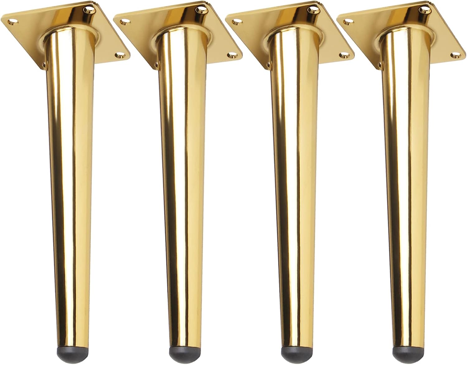 Buy 4pcs 8 Inch Furniture Legs Gold Cabinet Cupboard Legs Metal Sofa Table Feet High Obligue Golden Chair Legs Stand Tall Sleek Tapered Leg For Bed Desk Table Sofa Dresser Coffee Tv
