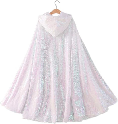 Miniatura 2 de Capa de capa con capucha de princesa para niñas pequeñas, Navidad, Halloween, accesorios de fiesta de cosplay