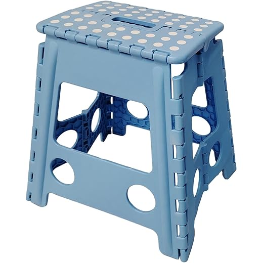 Calandis Folding Stool Blue 29cm x 22cm x 39cm