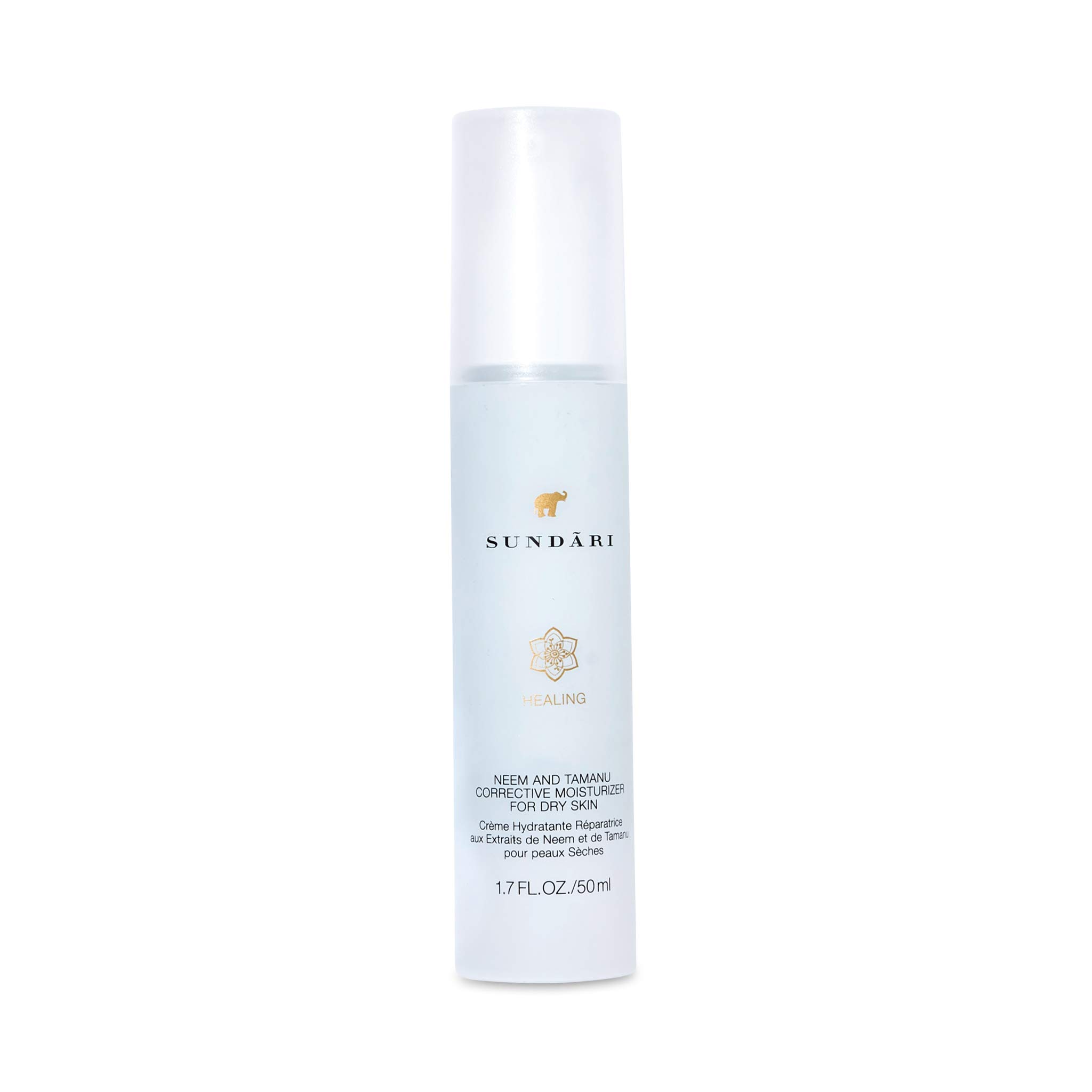 SUNDARI Neem & Tamanu Corrective Moisturizer, 1.7 Fl Oz, Hydrating, Lightweight Deep Penetrating Formula, Softens Fine Lines & Removes Wrinkles