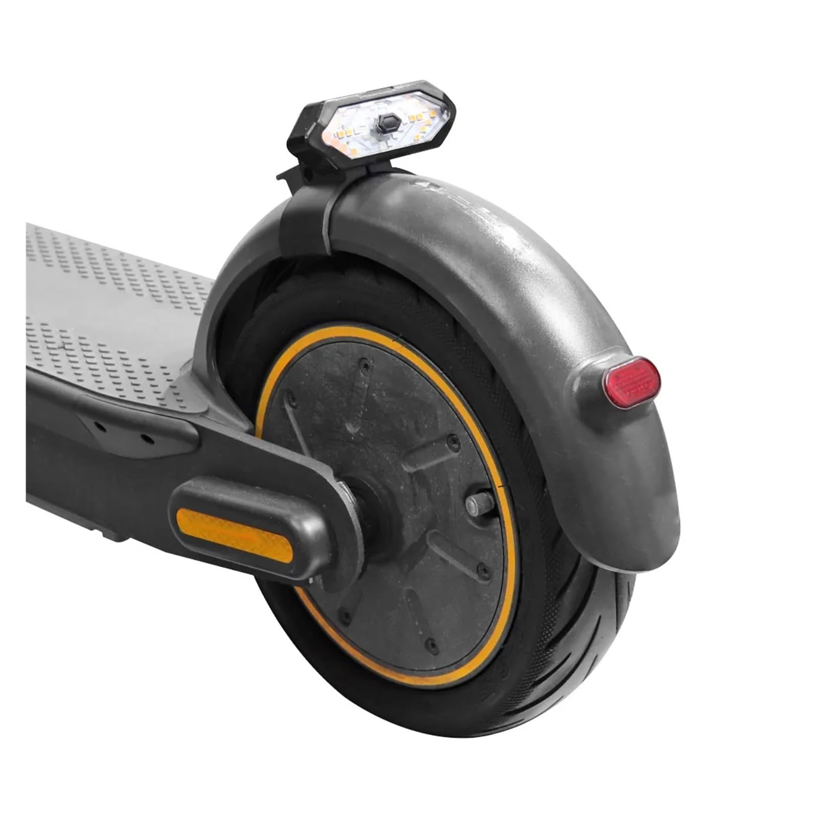 Fanale Posteriore Lampeggiante con clacson, Luce di Segnalazione a LED Compatibile con Ninebot Max G30, Monopattino Elettrico, Telecomando Wireless, lampade di Sicurezza