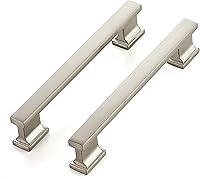 Ravinte 10-Pack 5 Inch Brushed Nickel Cabinet Pulls - Heavy Duty 128mm Kitchen Drawer Handles, Zinc Alloy Hardware