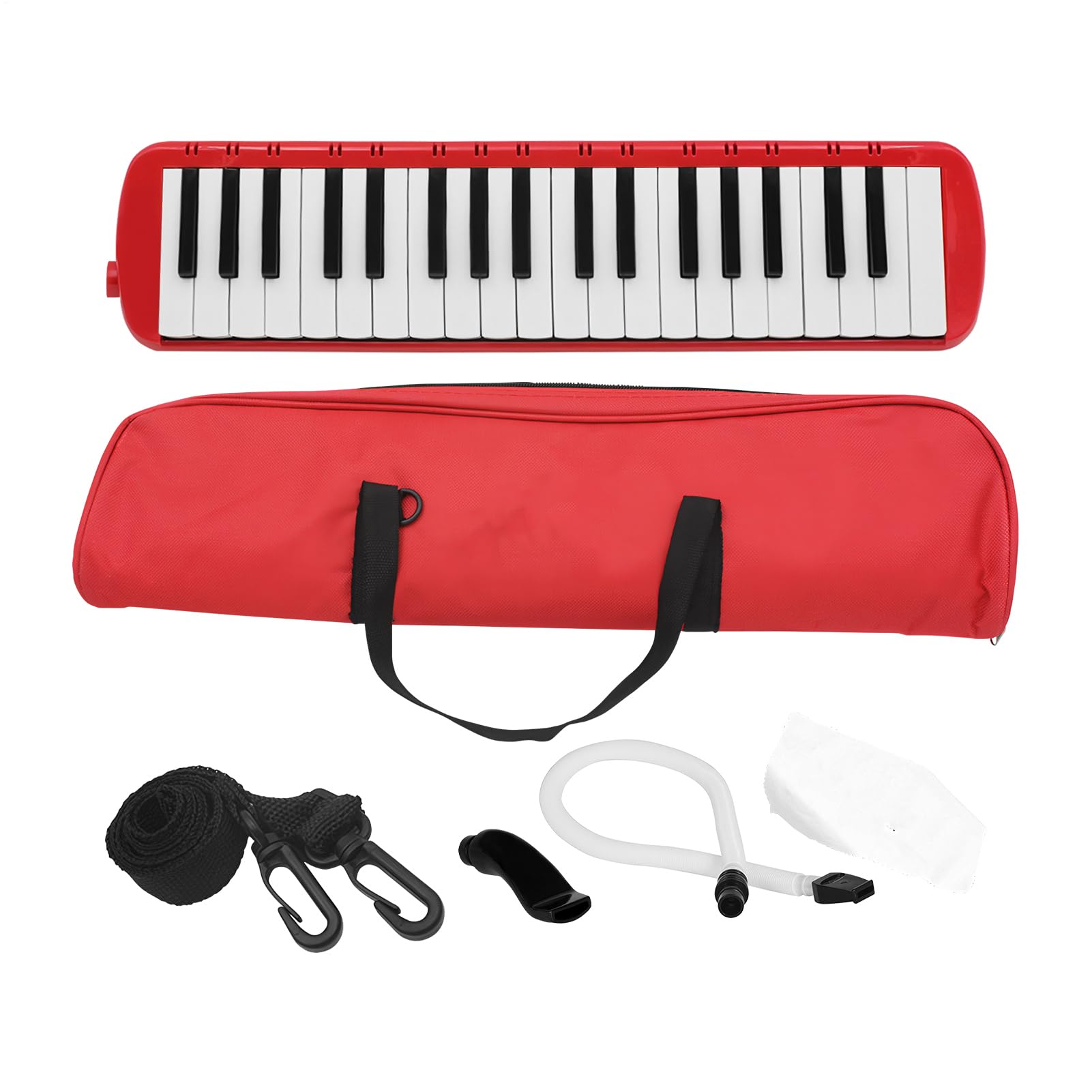 Melódica de 37 teclas - Piano de aire portátil para niños y principiantes | Piano armónica de aire comprimido con estuche | musical ideal para el aprendizaje temprano y la educación musical