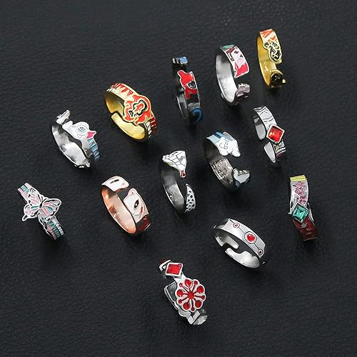 Miniatura 6 de Tanjiro Kamado - Anillos de dedo de anime  Kimetsu No Yaiba Characters Cosplay anillo abierto ajustable  Joyería de moda de Navidad regalos para