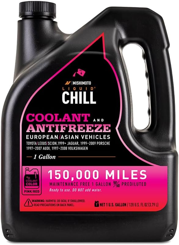 Liquid Chill® OE Coolant, Pink/Red, European/Asian Vehicles, 1 Gallon