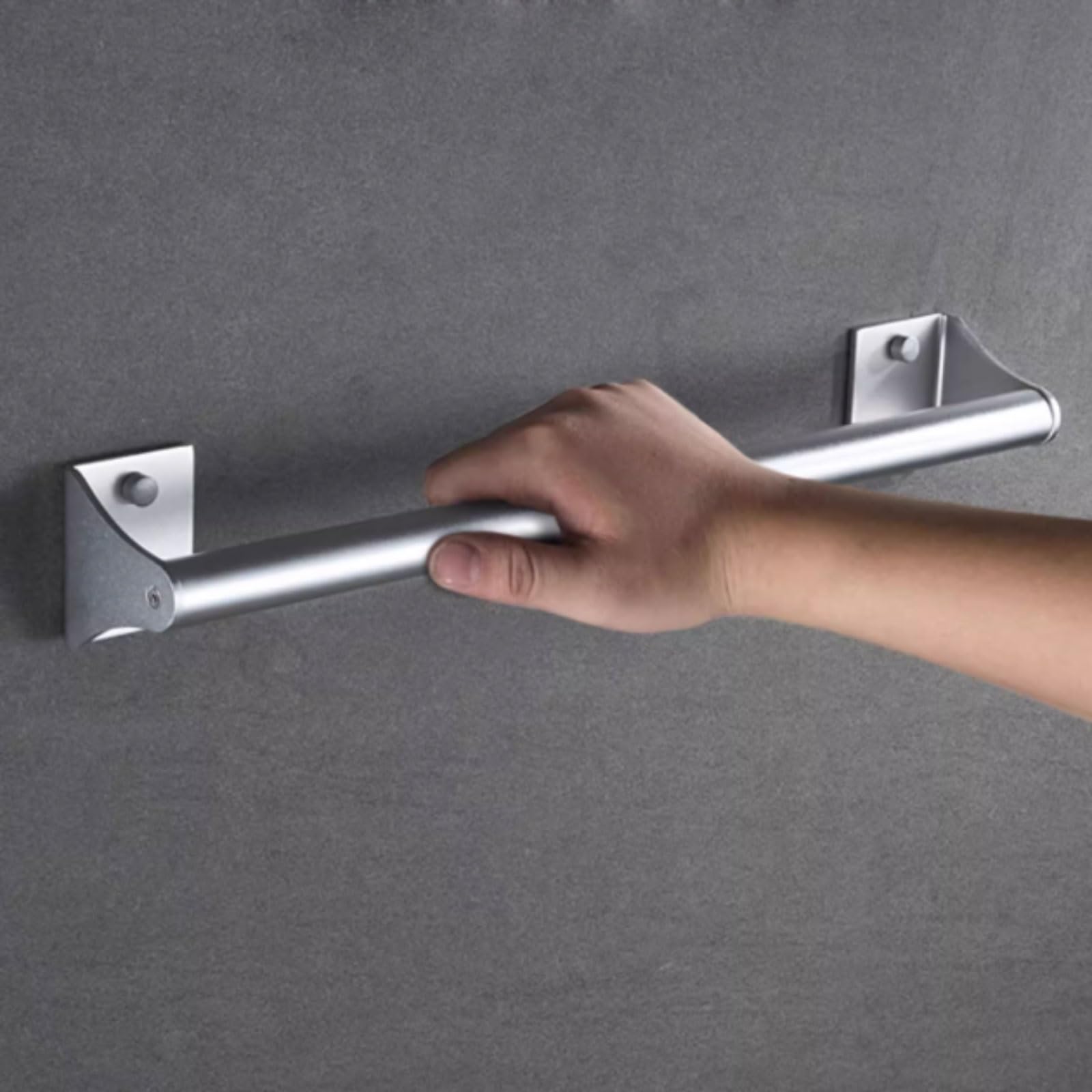 Bezproblemowy aluminiowy uchwyt łazienkowy dla seniorów starszych montowane na ścianie uchwyty do wanien i pryszniców uchwyt punktowy oszczędzają miejsce (40 cm)