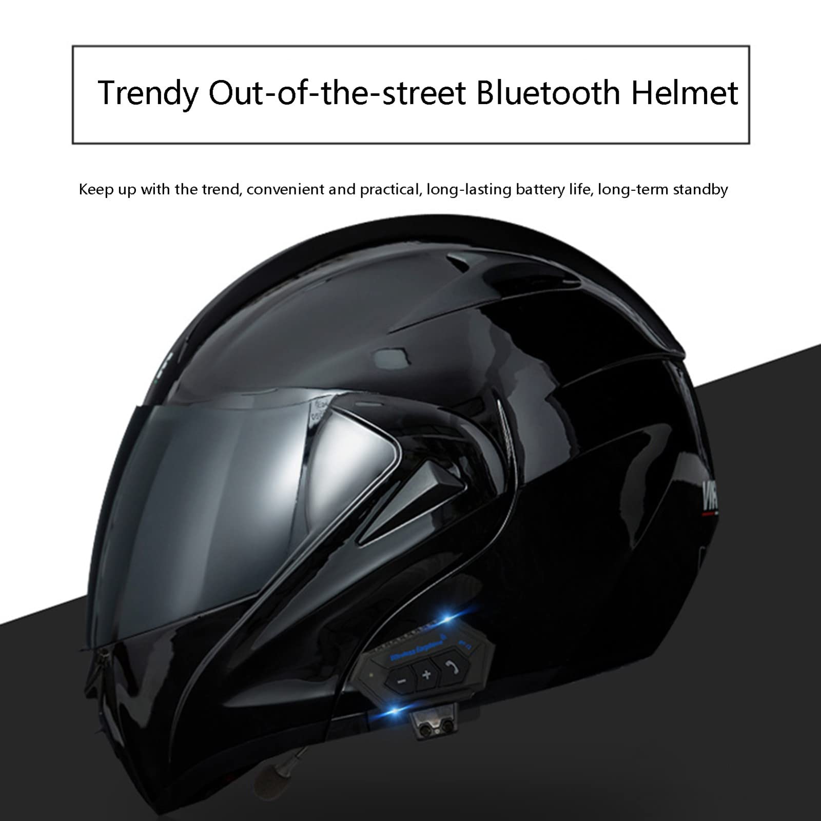 Casco Moto Modulabile Bluetooth Con Doppia Visiera Antiappannamento, Omologato ECE, Taglie Fino A XXXL - 5