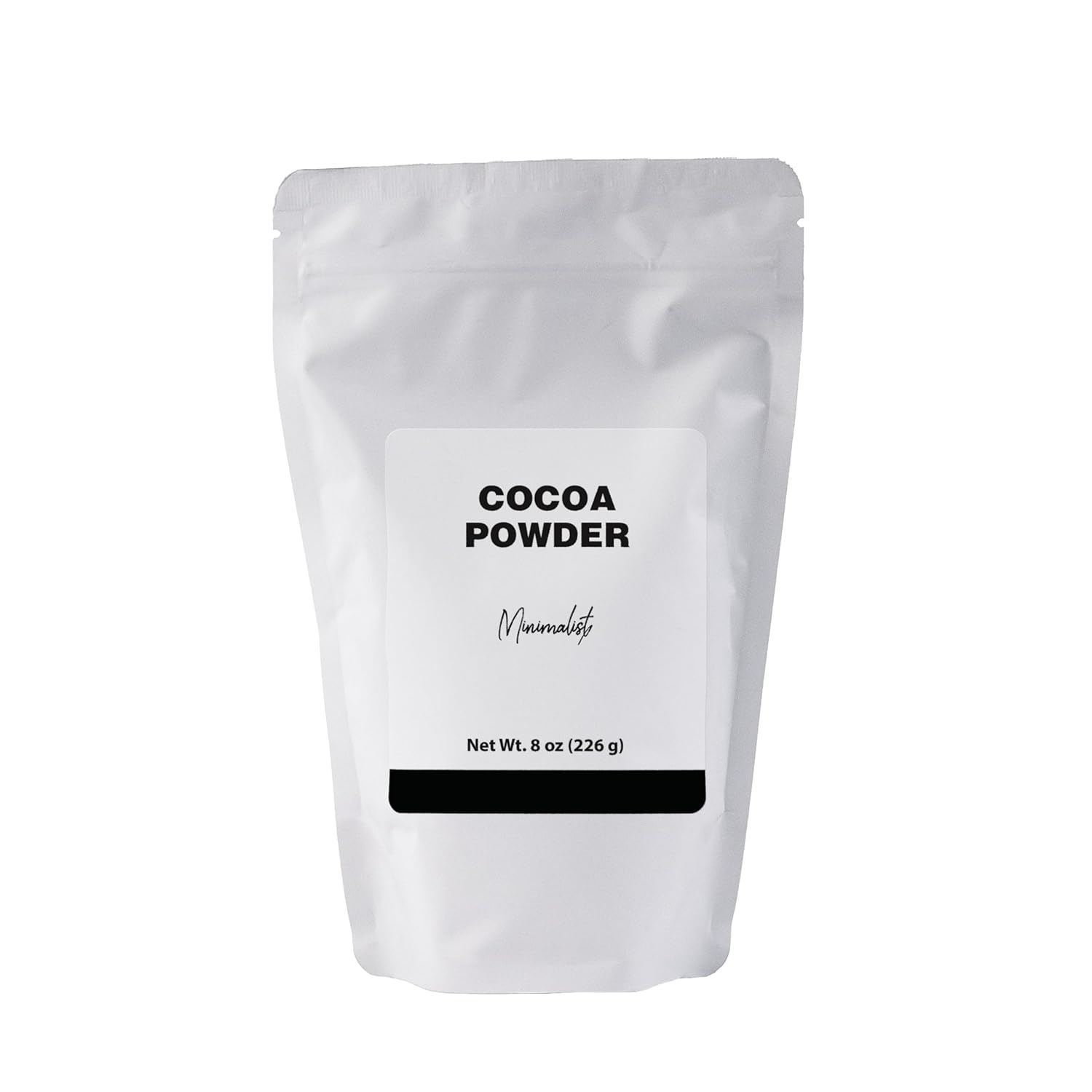Minimalist Cocoa Powder, Dutch Process for Baking and Beverages, Packaged for Convenience in a Resealable Bag (1 Pound)