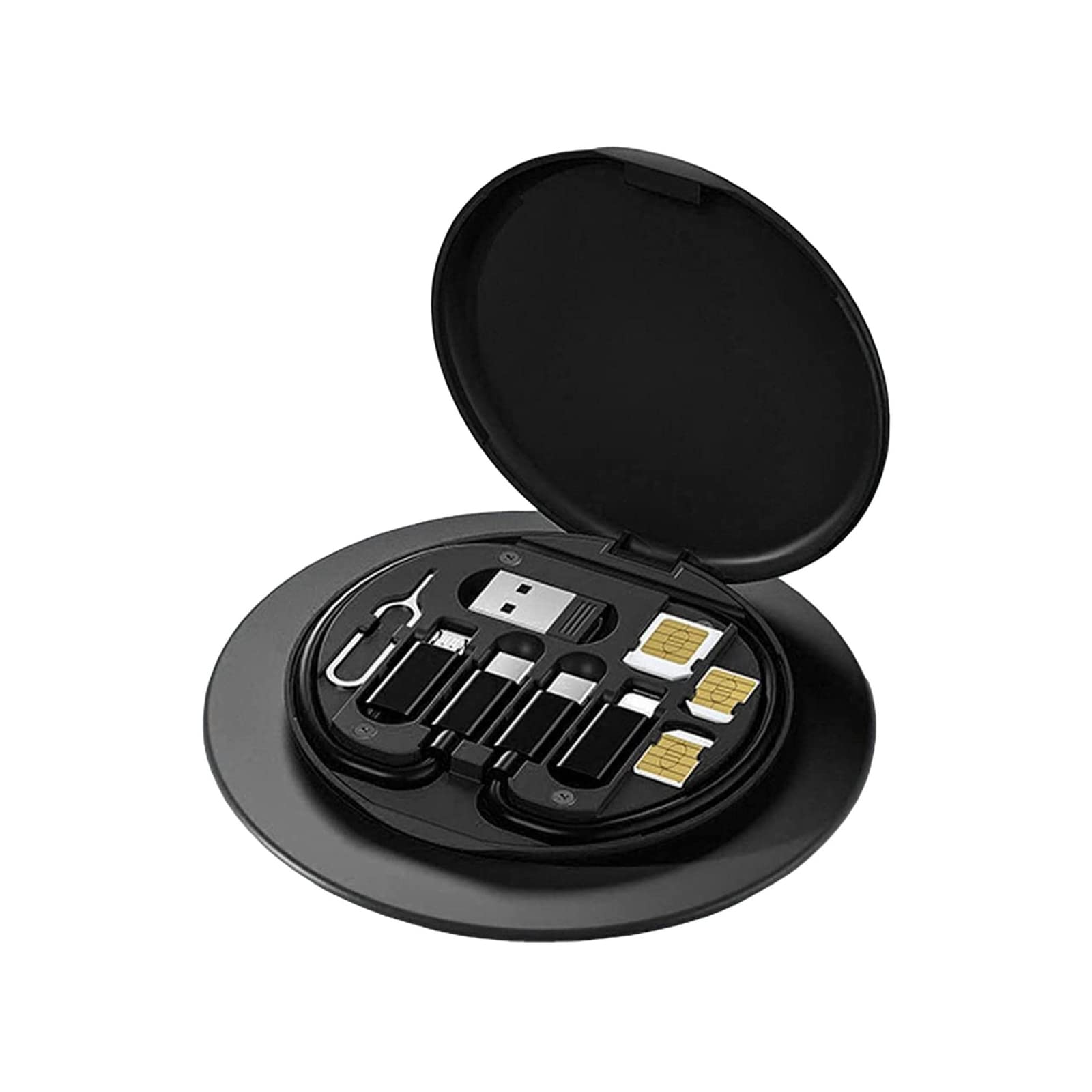 Data Cable Organizer Storage Box With Lid Electronic cables Organizer Box Transparent Charger Cable Organiser Desk Accessories Storage Organizer Cable -B