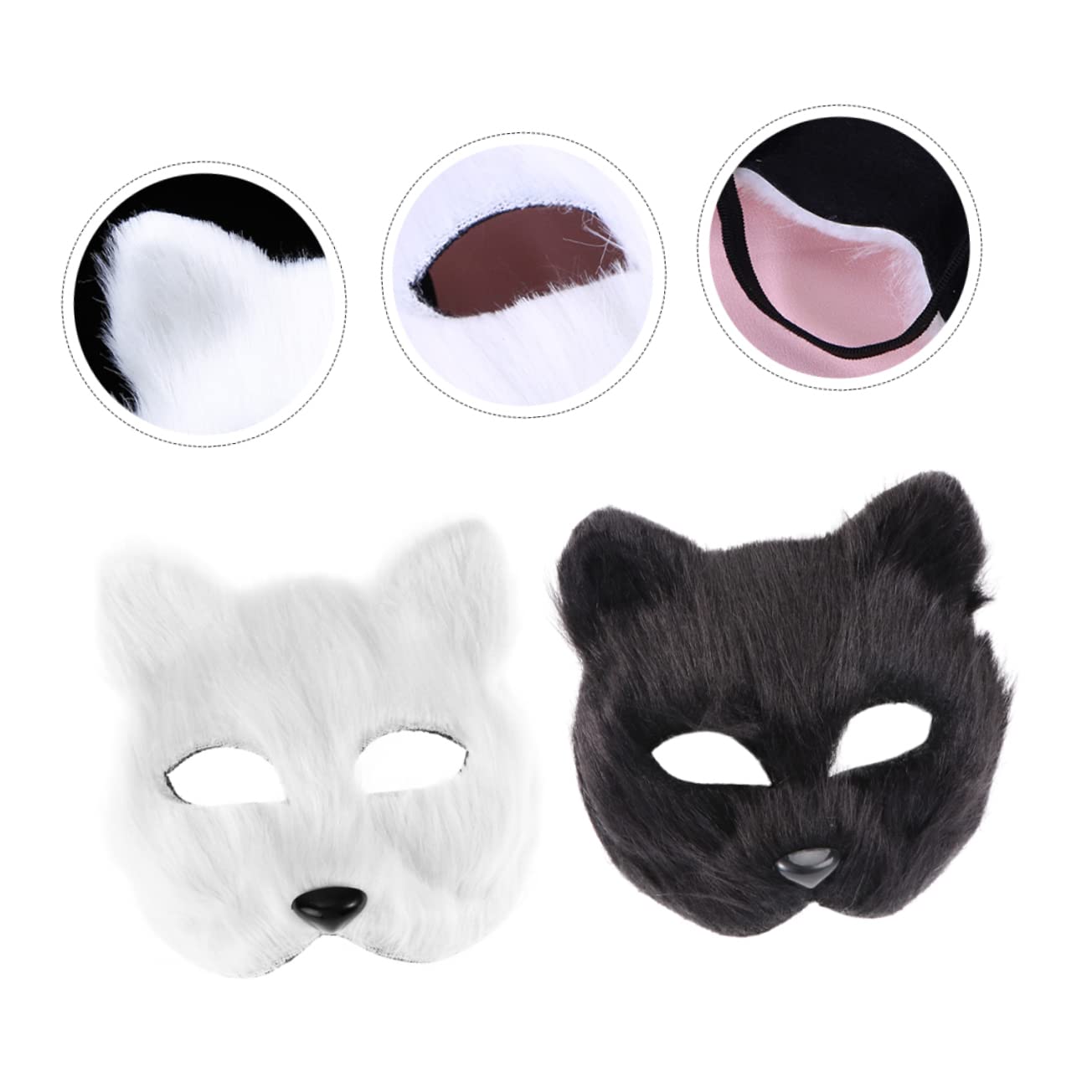 SHERCHPRY 8pezzi Maschera Animale Riutilizzabile Per Feste Di Maschere Decorative Stile Volpe Per Cosplay e Halloween Accessorio Unico Per Eventi e Festività