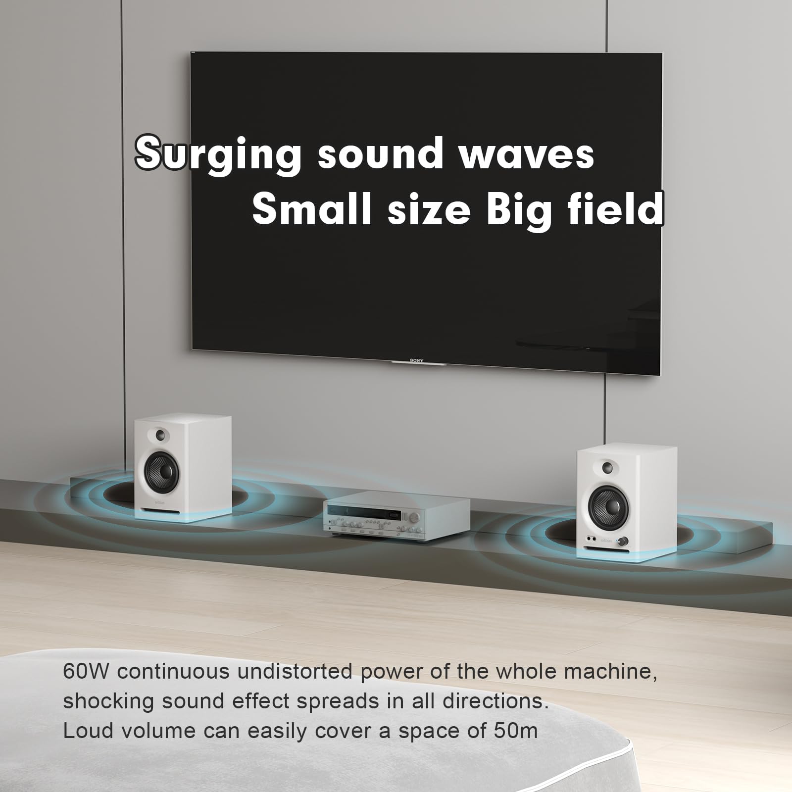Ortizan Studio Monitors (White)