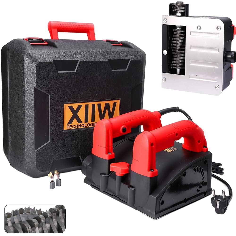 XIIW Raboteuse Murale électrique 1600W 4000UPM Ponceuse Fraiseuse à Béton