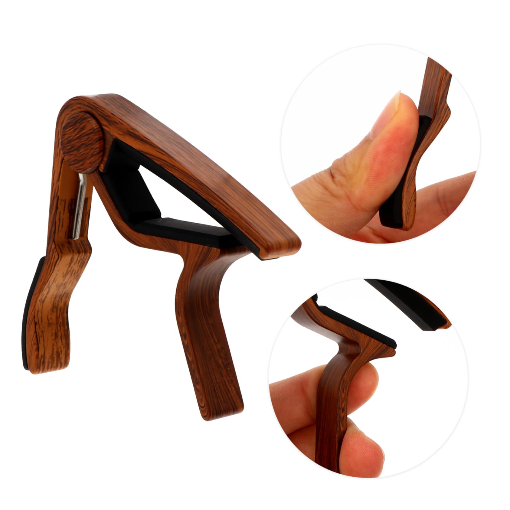 ibasenice 3pezzi Capo Per Chitarra e Ukulele Clip Di Accordatura Accessorio Musicale Per Musicisti e Principianti Facile Da Utilizzare e Riposizionare Senza Disturbare Intonazione