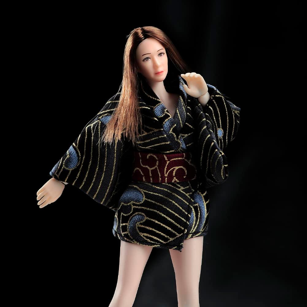 1/12 Scale Female Head Sculpt,Europen Beauty Planted Hair Head Carved Carving for 6 inches Phicen TBLeague Action Figure Body image 4