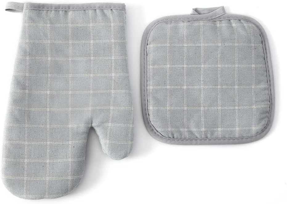Mitts Potholders Cute Non-Slip Gloves Kitchen Oven Pair Multicolor